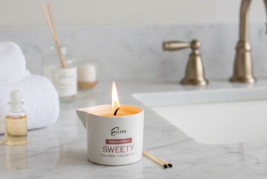 Масажна свещ Ellexa - релакс, аромотерапия и грижа за кожата
