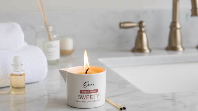 Масажна свещ Ellexa - релакс, аромотерапия и грижа за кожата