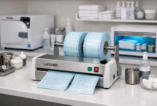Машина за рязане на пликове за стерилизация LAFOMED – защо е необходима и как се използва