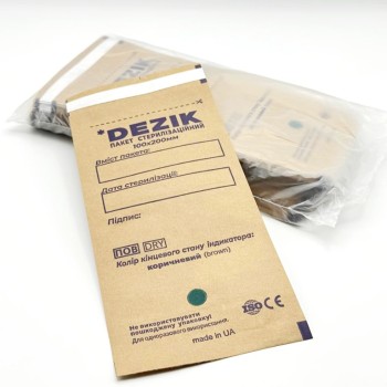 Комбиниран крафт плик за стерилизация 100х200 мм. 100 бр., хартиен