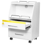 Професионален работен шкаф за педикюр 601 бял