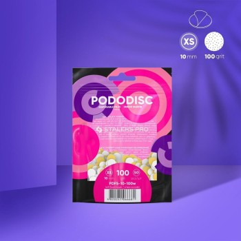 Сменяеми файлове на мека основа за диск за педикюр Pododisc XS размер 100 грит /50бр./