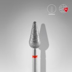 Диамантен накрайник конус червен  5 мм