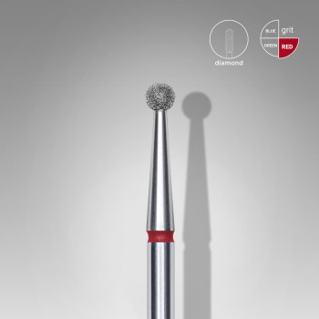Диамантен накрайник шар червен 2,5 мм