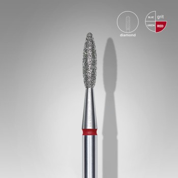 Диамантен накрайник пламък червен 2,1 мм