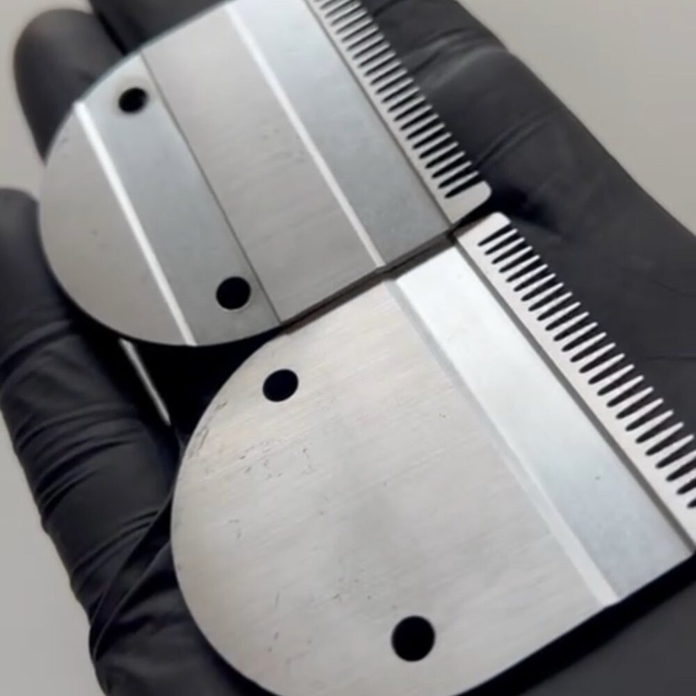 Заточване на нож за машинка за подстригване