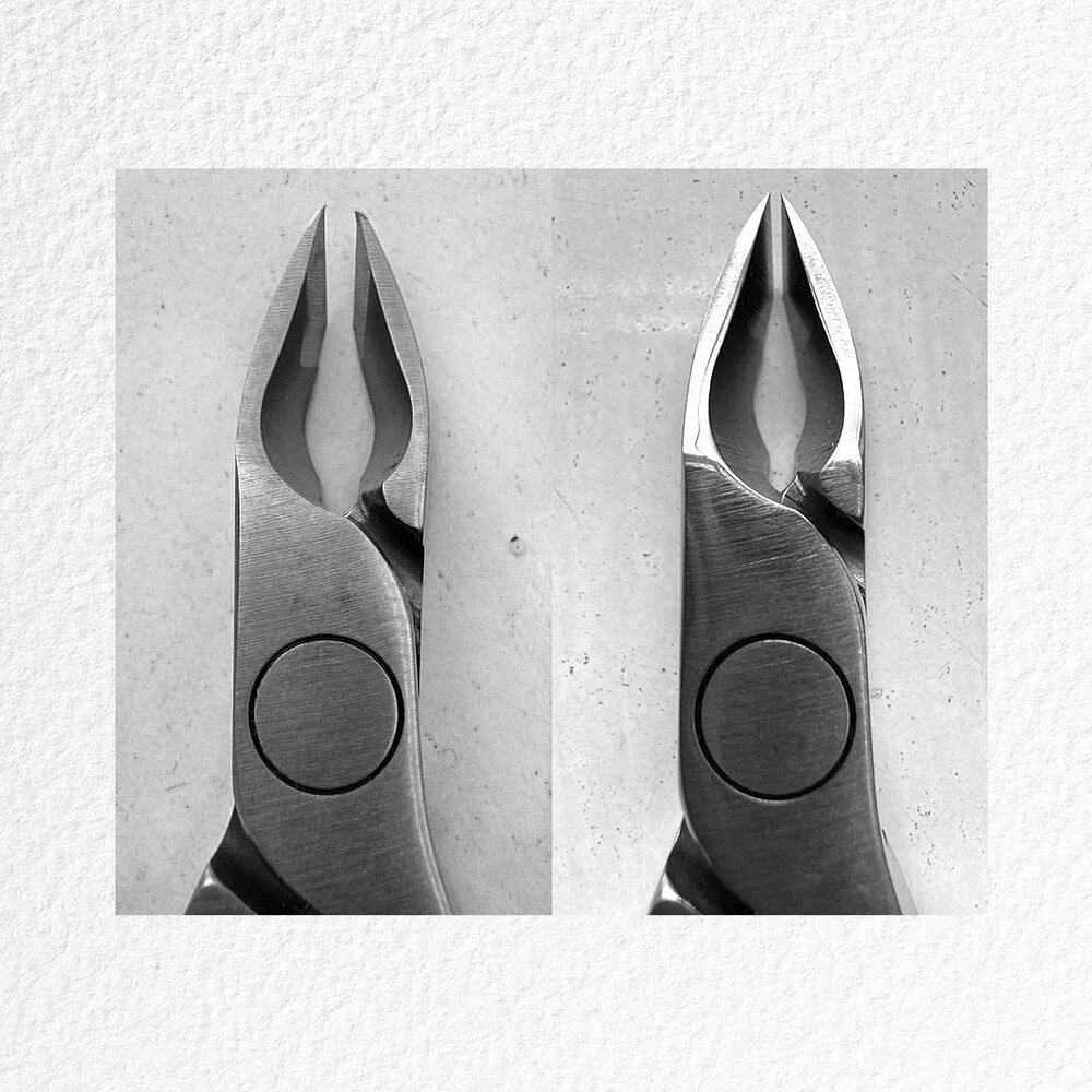 Заточване на клещи за кожички