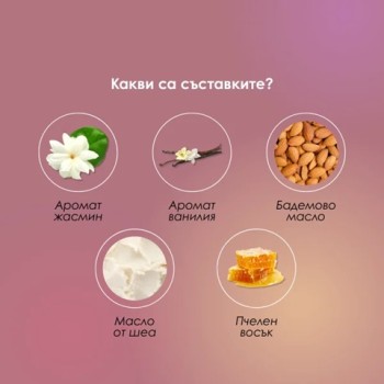 Масажна свещ Ellexa Floral Whisper 55 гр.