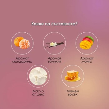 Масажна свещ Ellexa Sweety 55 гр.