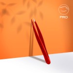 Пинсета за вежди червена Expert 11 Type 5r