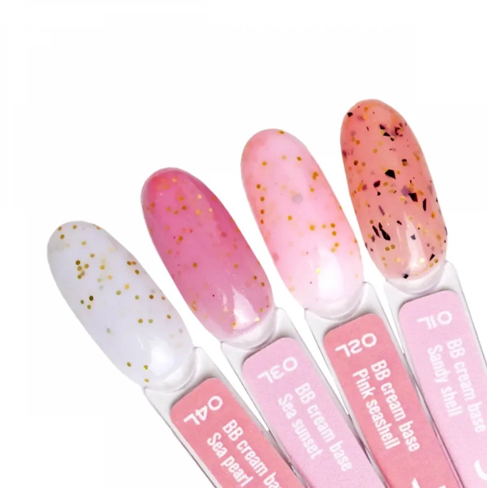 Цветна каучукова основа BB cream Sandy Shell JOIA vegan, 8 мл.