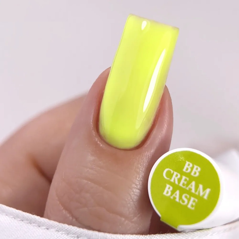 Цветна каучукова основа BB cream NEON Fresh Lemon Joia vegan, 8 мл. Цветна каучукова основа BB cream NEON Fresh Lemon Joia vegan, 8 мл.